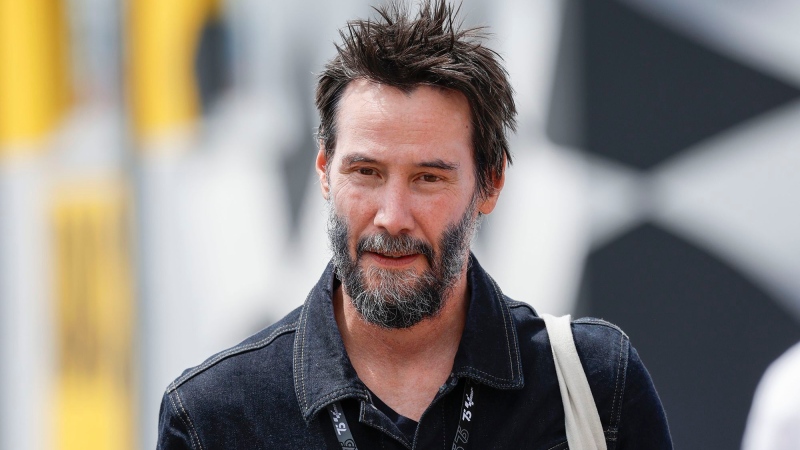 Keanu Reeves, pictured on July 6, said he's been thinking about death in BBC News interview. (HZ / picture-alliance / dpa / AP via CNN Newsource)