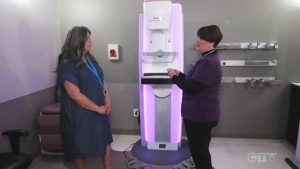 The Breast Wellness Centre sees 100 patients every week and anticipates even more people coming in this fall as the province has lowered the age for publicly funded mammograms to include people in their 40s. (Photo from video)