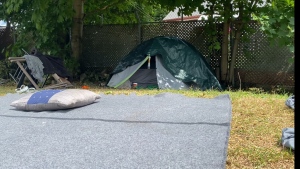 A tent at Northbrook Park in Dartmouth, N.S. (Source: Hafsa Arif/CTV News Atlantic)