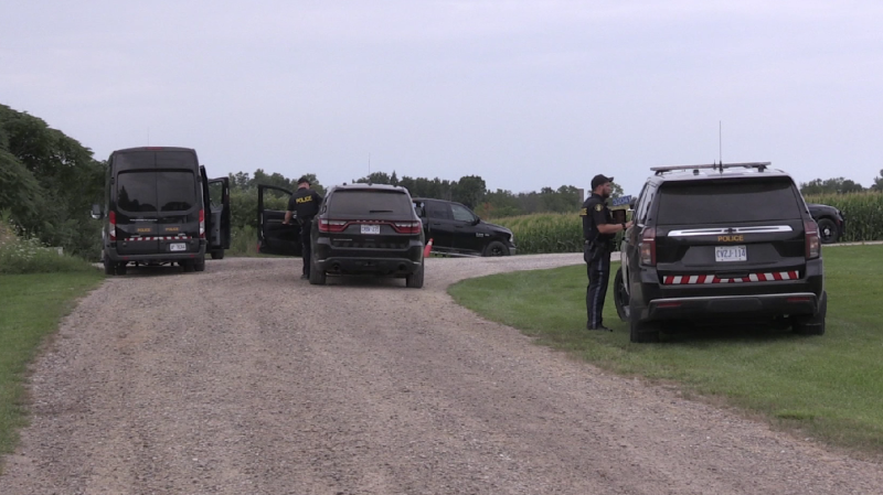 OPP investigate a fatal agricultural accident on Walnut Line in Elgin County (Daryl Newcombe/CTV News London)