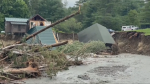 Heavy rain in Vermont caved in roads and forced some homes off their foundation.