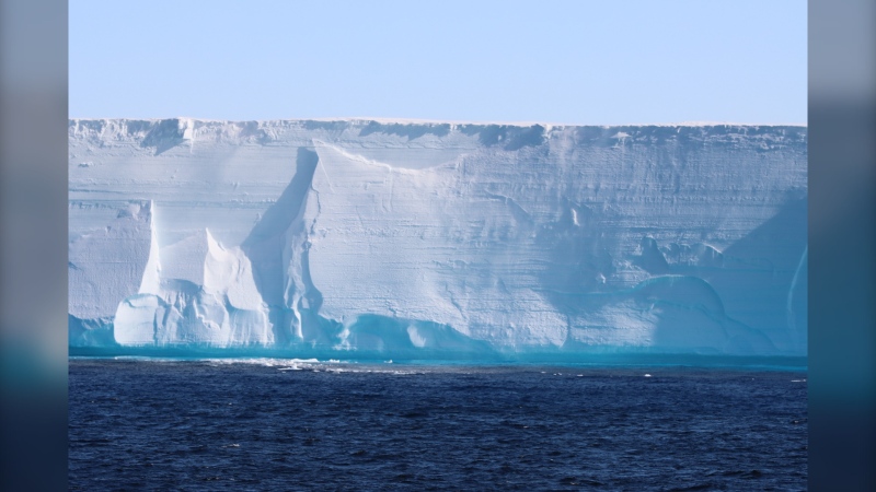 An ice shelf in Antarctica. A recently published research paper examines the melt patterns of the ice shelves to get an idea on how much sea levels are expected to rise (Anna Wåhlin/University of Gothenburg)
