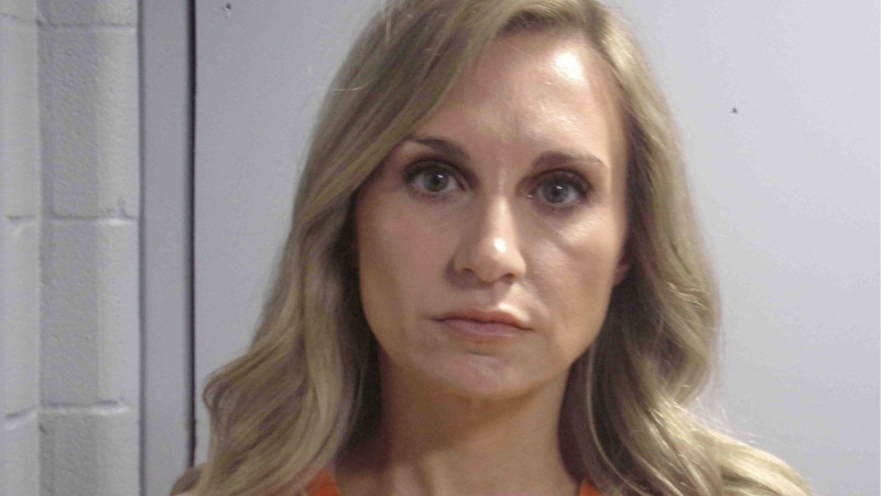This booking photo provided by Beauregard Parish Sheriff's Office in DeRidder, La., shows Misty Clanton Roberts, who abruptly resigned as the town's mayor on July 27, 2024, and was arrested on charges of rape involving a minor on Thursday, Aug. 1. (Beauregard Parish Sheriff's Office via AP)