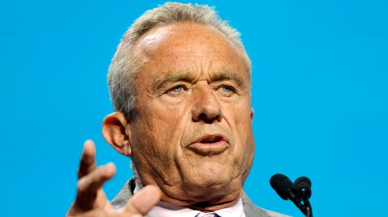 Independent presidential candidate Robert F. Kennedy Jr. delivers a keynote speech at the FreedomFest Vegas event Friday, July 12, 2024, in Las Vegas. (Steve Marcus/Las Vegas Sun via AP, File)