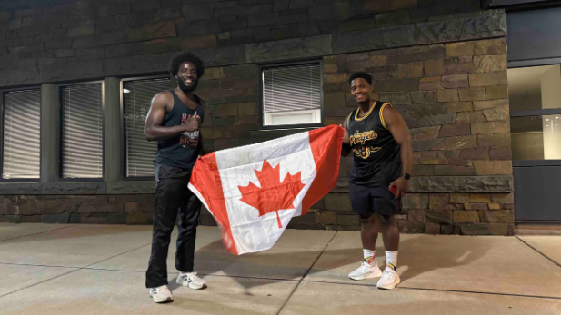 Toronto resident Trevaun Douglas, along with his long-time friend Pius Adu Adarkwa, recently completed a 134-kilometre walk from Toronto to Niagara Falls, New York to rise money for back-to-school supplies for kids in North York's Lawrence Heights neighbourhood. (Supplied photo)