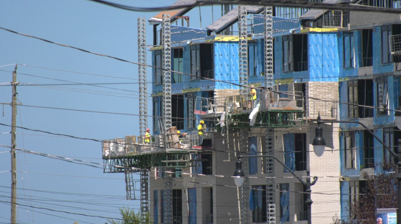 A residential development in Collingwood, Ont. (CTV News/Mike Lang)