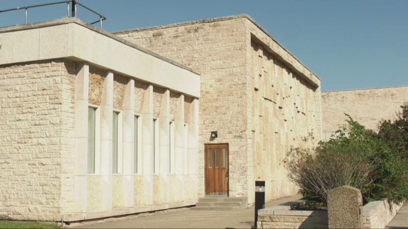 The former Royal Alberta Museum building on Aug. 26, 2024. (Miriam Valdes-Carletti / CTV News Edmonton) 