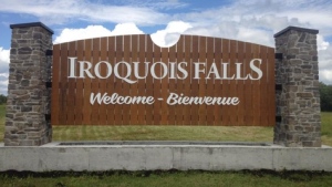 An undated photo of the welcome sign for the Town of Iroquois Falls. (File photo/Supplied/Town of Iroquois Falls)