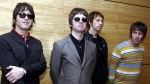 Members of British rock band Oasis pose for photos ahead of a concert in Hong Kong, Feb. 25, 2006. From left are, Gem Archer, Noel Gallagher, Andy Bell, and Liam Gallagher. (AP Photo/Lo Sai Hung)