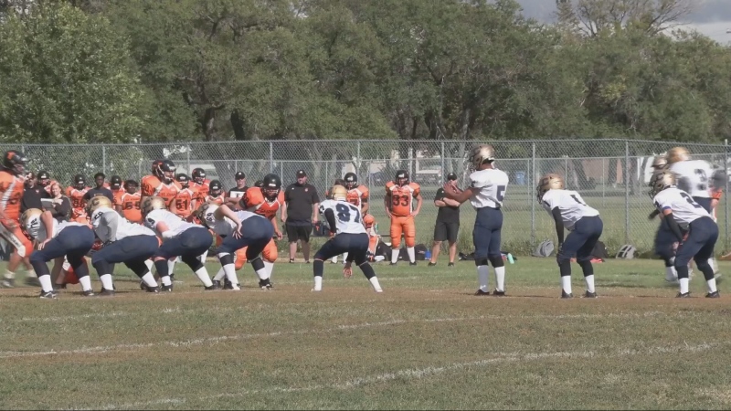 The St. Norbert Celtics battled the St. John's Tigers on Sept. 5, 2024. (Jamie Dowsett/CTV News Winnipeg)