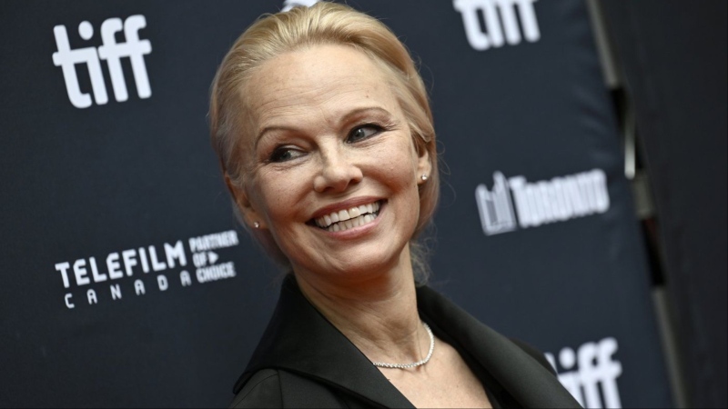 Pamela Anderson attends the premiere of "The Last Showgirl" during the Toronto International Film Festival on Friday, Sept. 6, 2024, at Princess of Wales Theatre in Toronto. (Photo by Evan Agostini/Invision/AP)