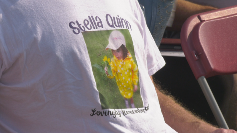 A man sits at a ceremony in honour of victims of impaired drivers on Sept. 7, 2024. (Galen McDougall/CTV News Edmonton)