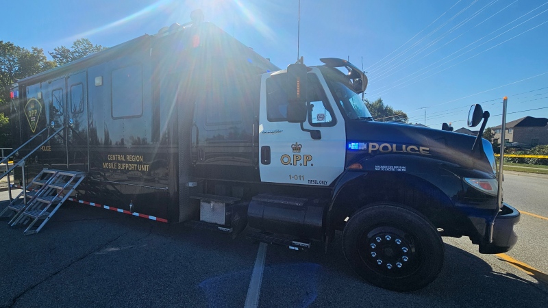 Ontario Provincial Police set up a command post in Bolton, Ont., on Tues., Sept. 10, 2024. (Source: OPP)