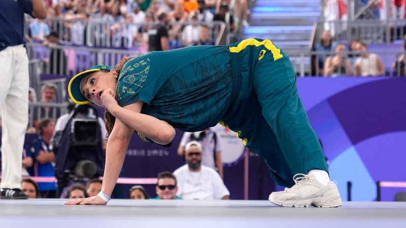 Raygun became one of the stories of the Paris Games after her performances at La Concorde Urban Park. (Frank Franklin / AP via CNN Newsource)