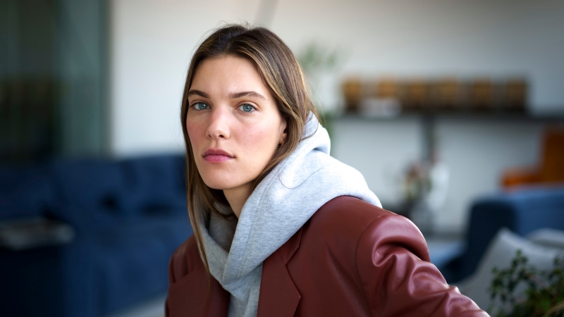 Canadian singer and songwriter Charlotte Cardin is seen in Montreal on Monday, March 14, 2022. THE CANADIAN PRESS/Paul Chiasson