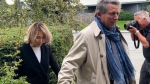 Hong Xu enters North Vancouver provincial court with her lawyer Ian Donaldson on Tuesday, Sept. 17, 2024. (CTV News)