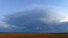 Evening storm near Douglas, Mb. Photo by Brad Moorehead. 