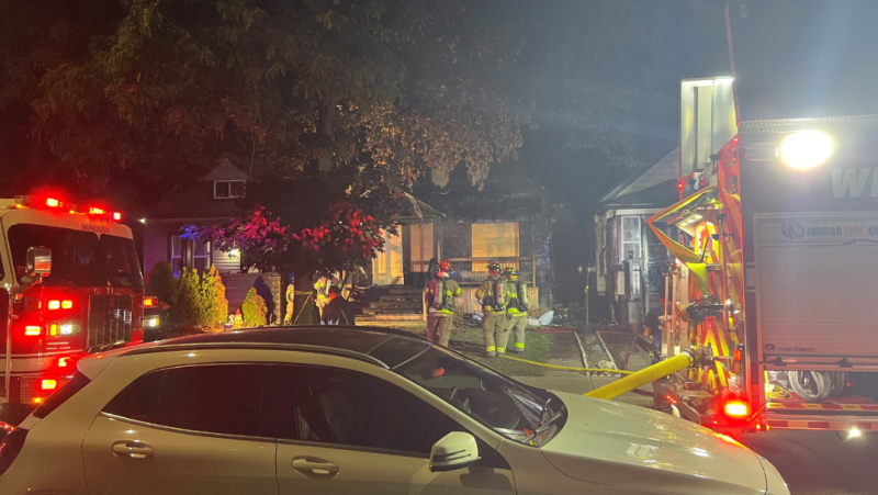 Windsor Fire & Rescue Services respond to call at 1583 Pelissier Street on Sunday Sept. 22, 2024. (Source: Dustin Coffman/AM800)