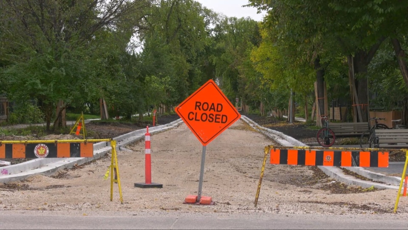 The Lipton Street renewal project is set to be finished in November. Uploaded Sept. 24, 2024. (Daniel Halmarson/CTV News Winnipeg)