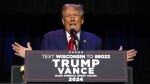 Republican presidential nominee former U.S. president Donald Trump speaks at a campaign event Saturday, Sept. 28, 2024, in Prairie du Chien, Wis. (AP Photo/Morry Gash)