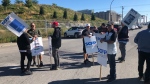 Longshore workers at the Port of Montreal begin a three-day strike on Monday, Sept. 30, 2024. (CTV News)