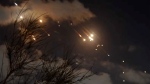 In this image taken from video shows projectiles being intercepted over Jerusalem, Israel, Tuesday, Oct. 1, 2024. (AP Photo)