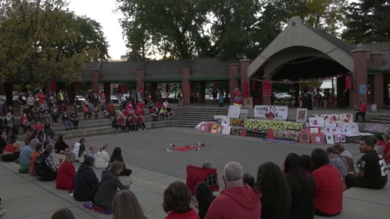 The Sisters In Spirit Vigil at Calgary city hall is an attempt to raise awareness about the plight of Indigenous people in Canada and open a dialogue with governments. (File)