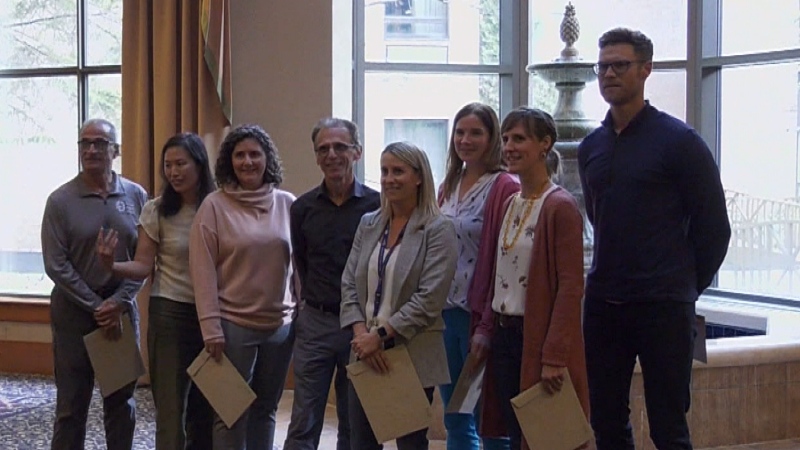 The Ontario College of Family Physicians has presented awards to 750 doctors based on comments from patients, including eight physicians, pictured here on October 3, 2024, are part of the Group Health Centre in Sault Ste. Marie. (Cory Nordstrom/CTV News Northern Ontario)