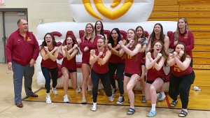 Athletes playing varsity sports at Cambrian College are sporting a new look and a new name. The changes the central focus during a pep rally at the post-secondary school in Sudbury on Monday. (Angela Gemmill/CTV News)