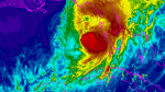 Hurricane Milton captured in this NOAA satellite image at 1 p.m. ET, Wednesday, Oct. 9, 2024. (National Oceanic and Atmospheric Administration)