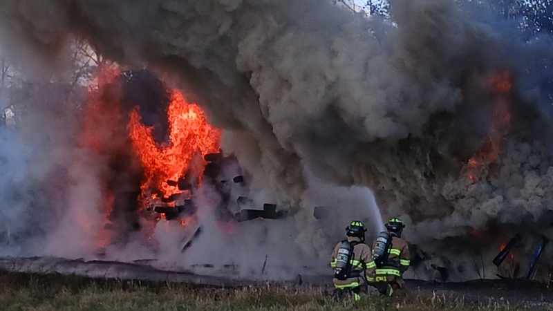 St. Thomas rail fire