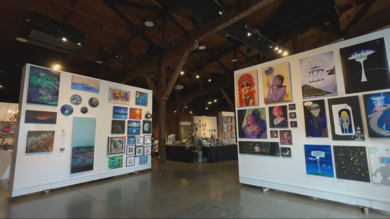 Dozens of "outsider" artists are bringing their work to the Roundhouse Community Arts and Recreation Centre in Yaletown this weekend. (CTV News)