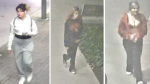 Surrey RCMP released these CCTV images in hopes of identifying suspects in a stabbing on Oct. 5, 2024. 