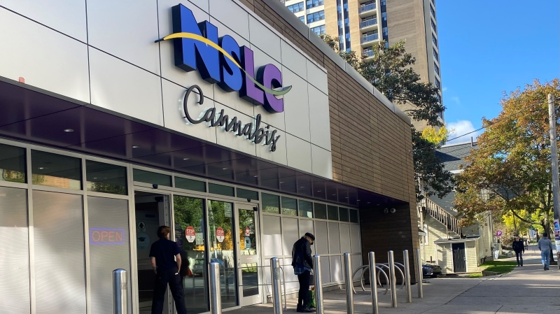 The NSLC cannabis shop on Clyde Street in Halifax is pictured. (Source: Jesse Thomas/CTV News Atlantic)