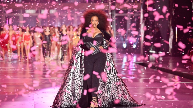 Tyra Banks walks the runway during the Victoria's Secret Fashion Show on Tuesday, Oct. 15, 2024, in the Brooklyn borough of New York. (Photo by Evan Agostini/Invision/AP)