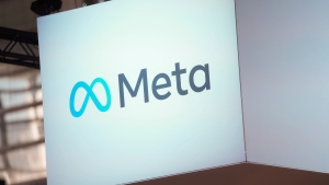 The Meta logo is seen at the Vivatech show in Paris, France, June 14, 2023. (The Canadian Press / AP Photo / Thibault Camus)