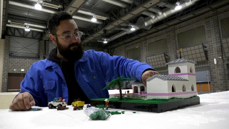 Sam Malmberg, LEGO Masters season 4 runner-up, lives in Edmonton and makes a living teaching and building with LEGO.