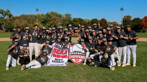 The St. Clair College Men’s Baseball team were provincial champions again after a 4-2 win over host Lambton College Oct. 19, 2024. (Source: OCAA)