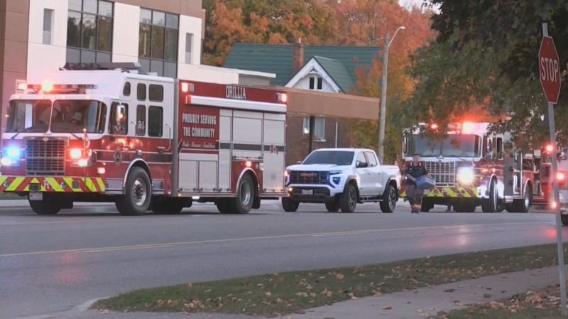 Orillia housing fire