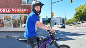 Greater Sudbury Police have released a photo of a person they say escaped by driving their motor vehicle on a sidewalk past pedestrians and then the wrong way down a one-way street. (Supplied)