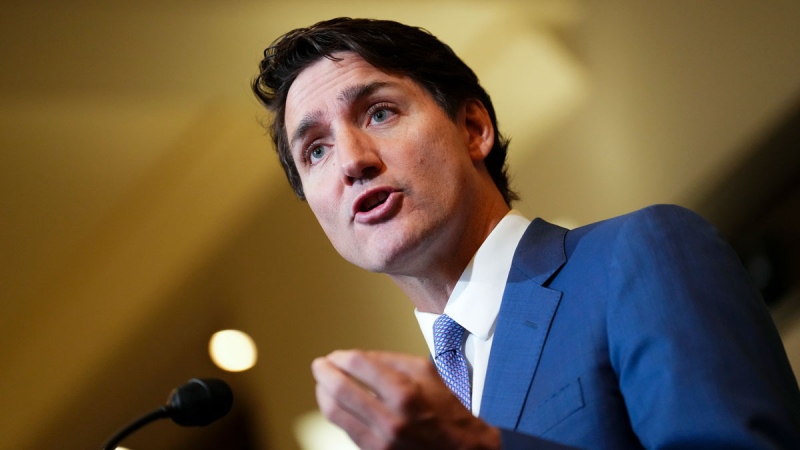 Prime Minister Justin Trudeau holds a press conference on Parliament Hill in Ottawa on Thursday, Oct. 24, 2024. THE CANADIAN PRESS/Sean Kilpatrick