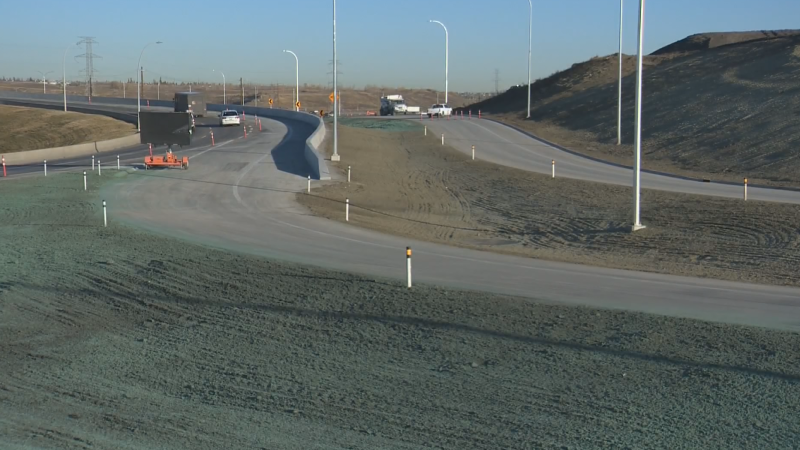 The Government of Alberta announced the completion of the expansion of Deerfoot Trail as well as the new connection of Beddington Trail and the adjacent 11 Street N.E. on Oct. 25, 2024. (CTV News) 