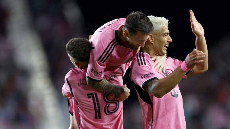 Lionel Messi and Inter Miami won the opening game of the team's playoffs with a victory against Atlanta United. (Nathan Ray Seebeck/USA Today Sports/Reuters via CNN Newsource)