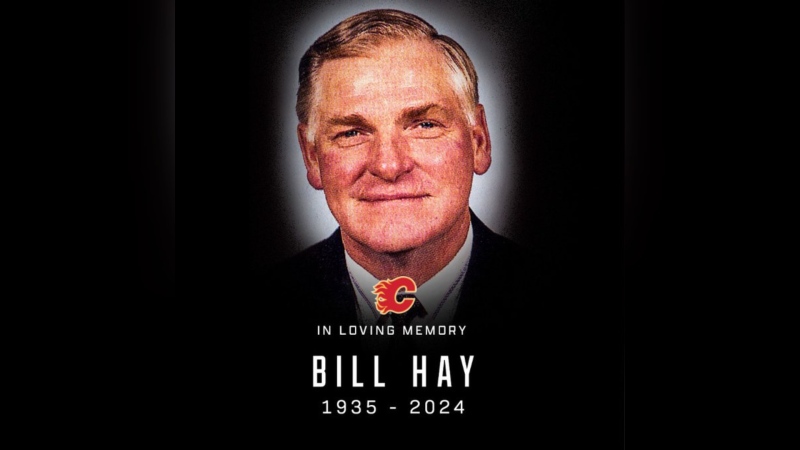 Bill Hay, who was President and CEO of the Calgary Flames between 1991 and 1995, has died. (Photo: X@CalgaryFlames)