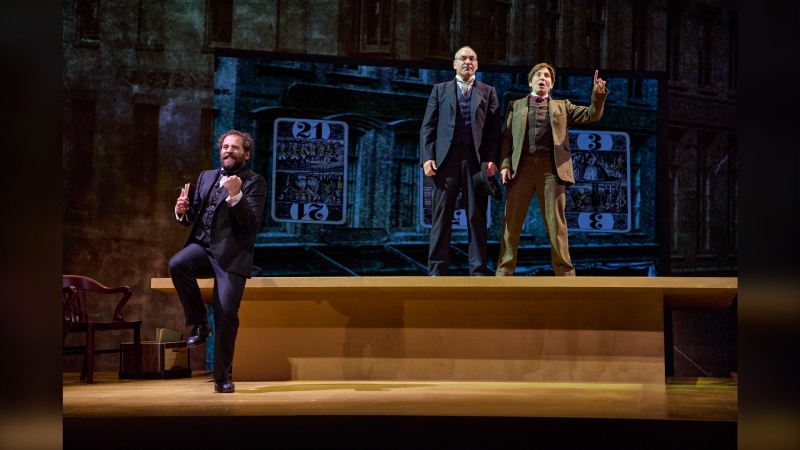 Michael Rubenfeld, Alex Poch-Goldin, Diane Flacks in The Lehman Trilogy. Photo: Trudie Lee.