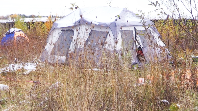 Recent wintery conditions make living outdoors even more challenging for more than 200 people living in encampments in the city. (Alana Everson/CTV News)