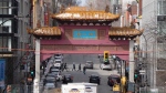 The Chinatown gate is seen on Thursday, March 9, 2023 in Montreal. (Ryan Remiorz/The Canadian Press)