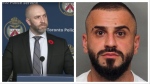 Fadi Zeto, 32, of Mississauga, is shown on the right. Zeto is facing charges in connection with an auto theft investigation called 'Project Warden.'