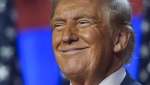  Trump smiles at an election night watch party at the Palm Beach Convention Center, Wednesday, Nov. 6, 2024, in West Palm Beach, Fla. (THE CANADIAN PRESS/AP/Evan Vucci)