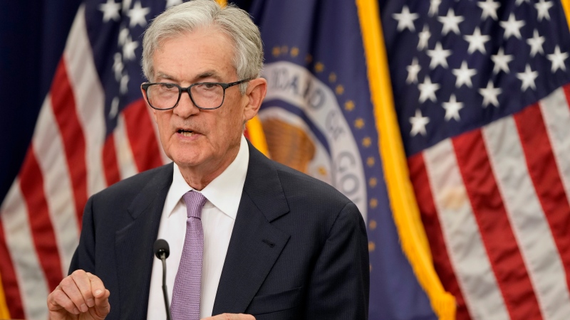 Fed Chair Jerome Powell speaks during a news conference at the Federal Reserve in Washington on Nov. 7, 2024. (Mark Schiefelbein / AP Photo)